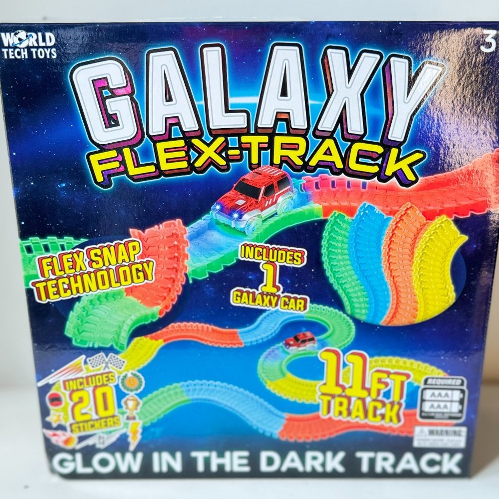 ⚡️ Galaxy Flex-Track Glow in the Dark Track - World Tech Toys - BRAND NEW